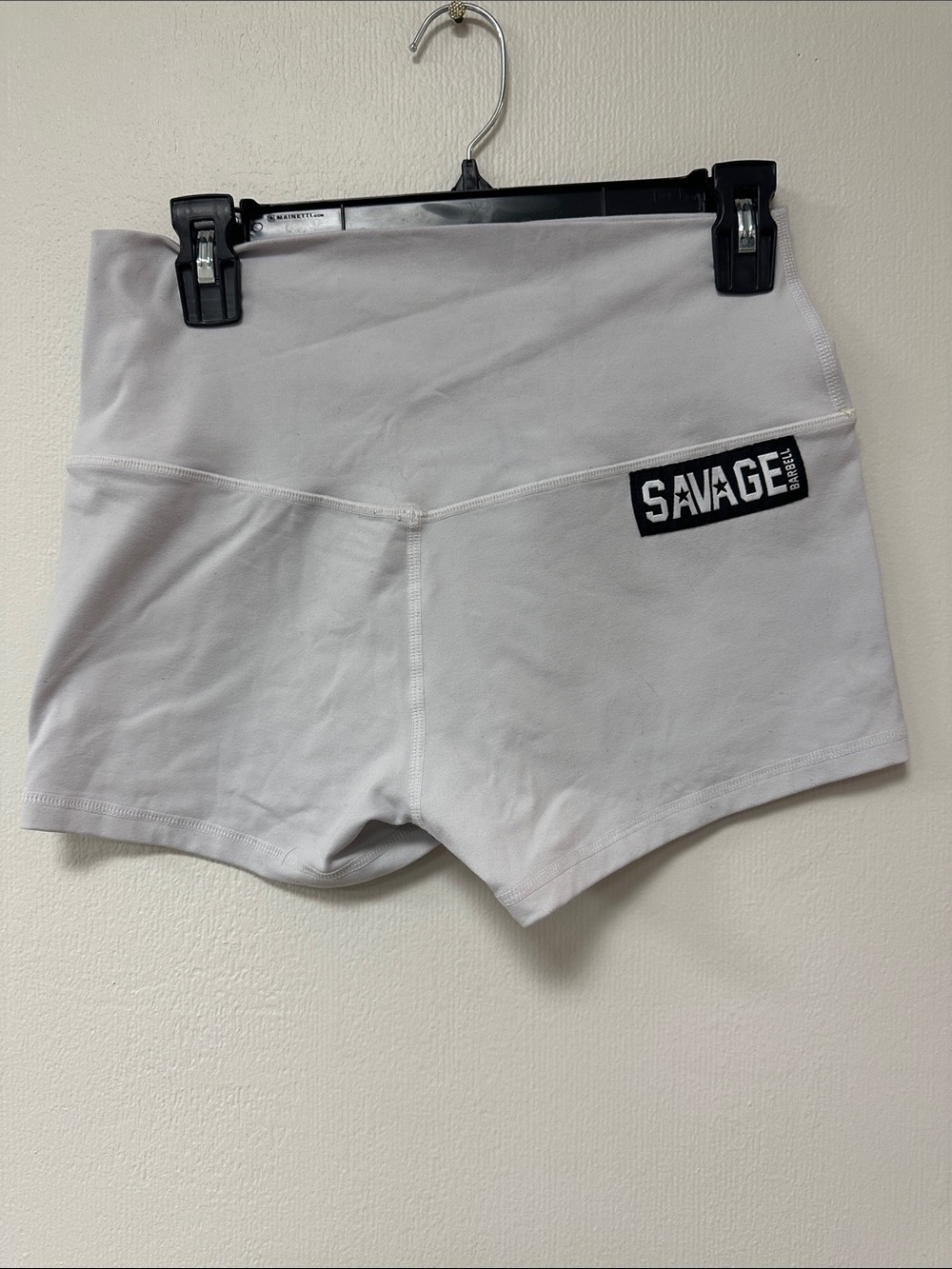 Savage Barbell Women's White High-Waist Active Shorts